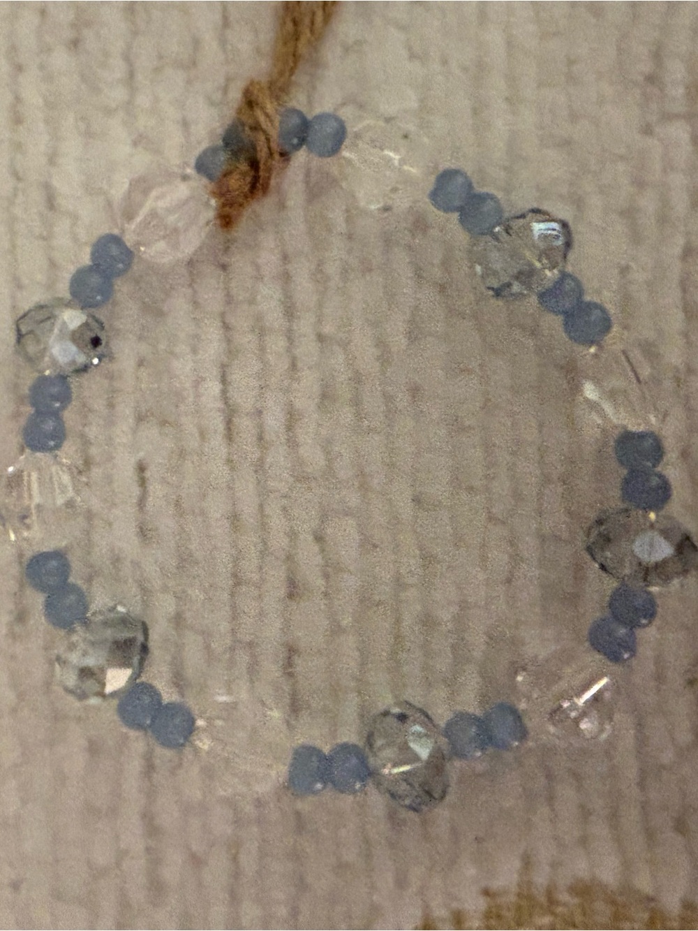 Delicate Light Blue and Clear Beaded Bracelet - Women Jewelry